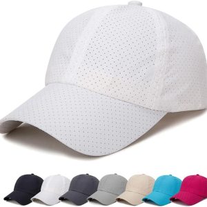 Summer Mesh Baseball Cap Breathable Quick Dry Sports Running Trucker Hat for Men Women