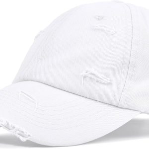 Womens Baseball Caps for Men Baseball Hat Unisex Distressed Cotton Dad Hat Summer Adjustable Golf Runing