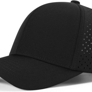 Men Quick Dry Baseball Cap Laser Cut Mesh Ball Curved Brim Snapback Hat